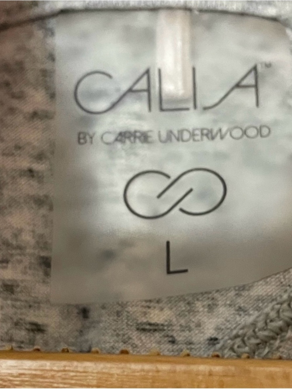 CALIA by Carrie Underwood Heather Light Gray Keyhole Athletic Tank - Picture 4 of 5